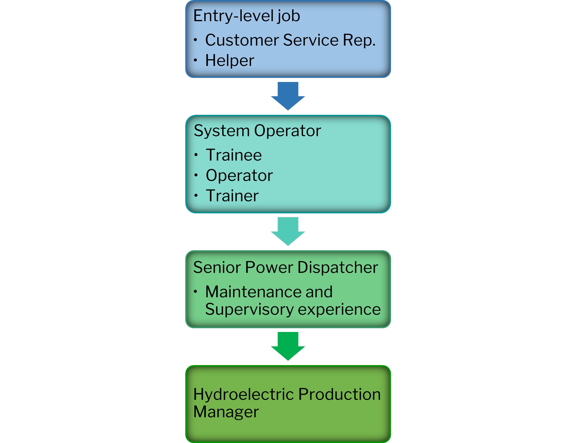 hydroelectric production manager career path